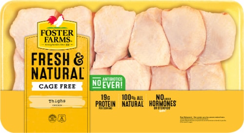 Foster Farms Fresh & Natural Chicken Thigh Value Pack Perspective: front