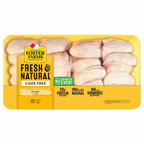 Foster Farms Fresh & Natural Cage Free Chicken Wings Perspective: front