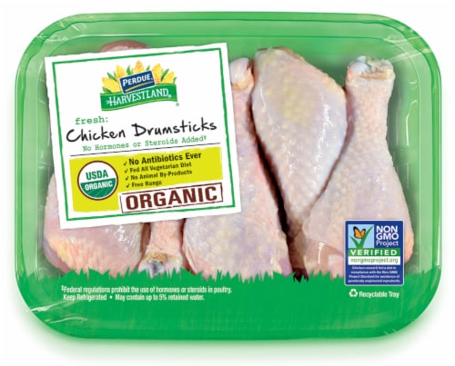Harvestland Organic Chicken Drumsticks Perspective: front