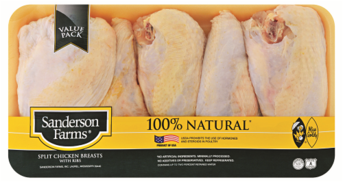 Sanderson Farms Chicken Breast Split With Ribs Perspective: front