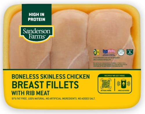 Sanderson Farms® Fresh Chicken Breast Fillets Perspective: front