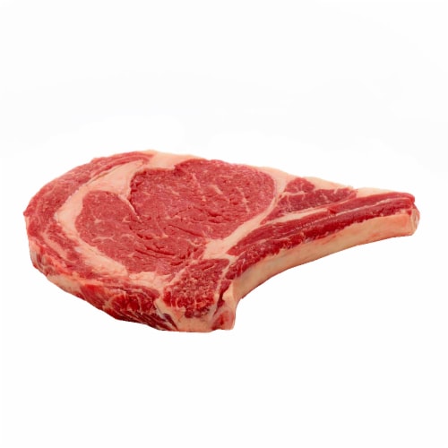 Bone-In Ribeye Beef Steak Perspective: front