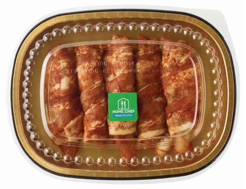 Home Chef Bacon Wrapped Chicken Grillers Perspective: front