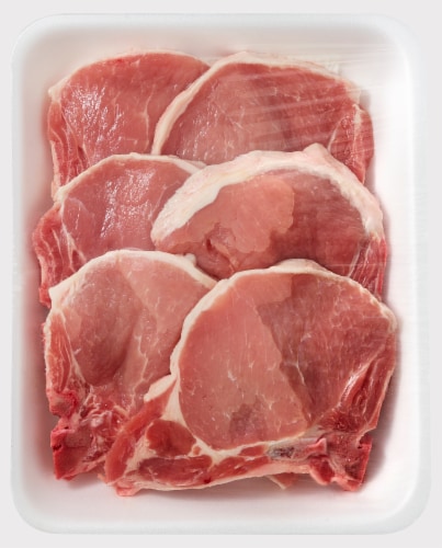 Kroger® Pork Thin Bone In Breakfast Chops Value Pack Perspective: front