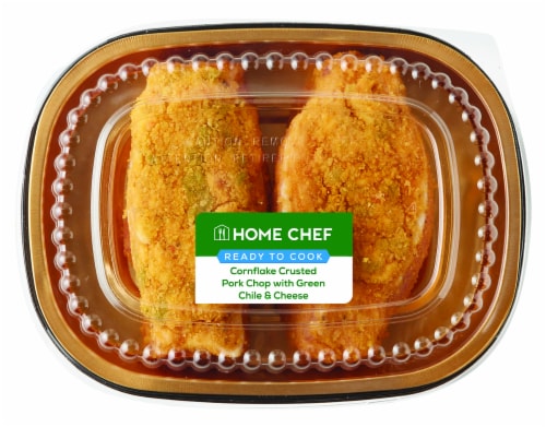 Home Chef Breaded Stuffed Pork Chop Perspective: front