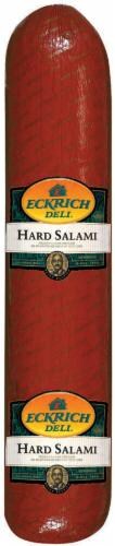 Eckrich Hard Salami Fresh Sliced Deli Meat Perspective: front