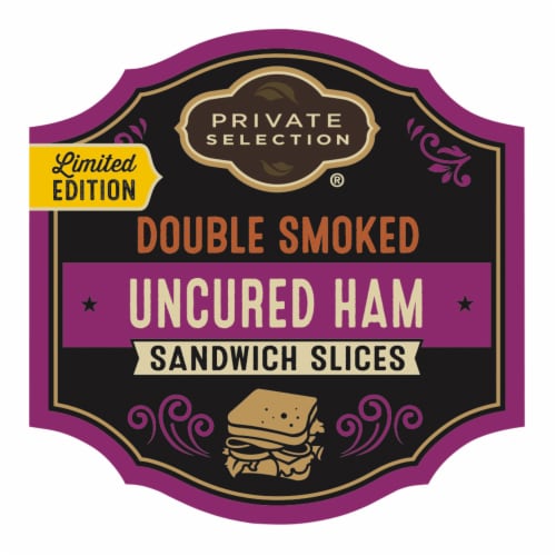 Private Selection® Limited Edition Double Smoked Uncured Ham Fresh Sliced Deli Meat Perspective: front