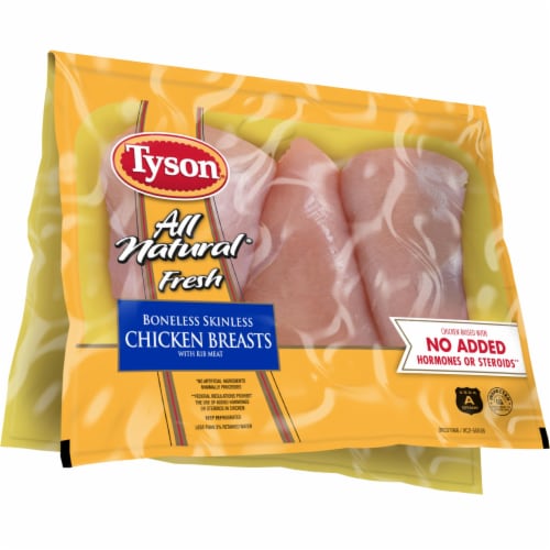 Tyson All Natural Skinless Fresh Chicken Breast Perspective: front