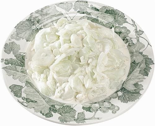 Cucumber Sour Cream Salad Perspective: front