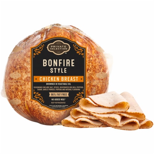 Private Selection™ Bonfire Style Chicken Breast Fresh Sliced Deli Meat Perspective: front