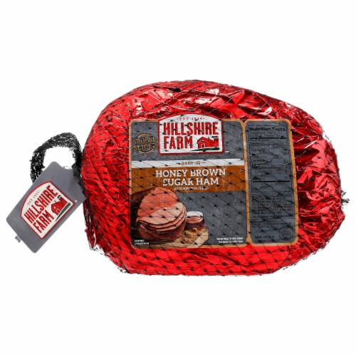Hillshire Farm® Fully Cooked Honey Brown Sugar Bone-In Half Ham Perspective: front