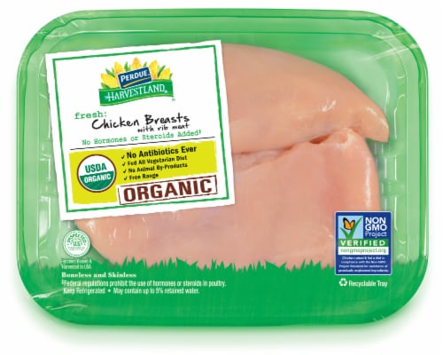 PERDUE® HARVESTLAND® Organic Boneless Skinless Chicken Breast Perspective: front