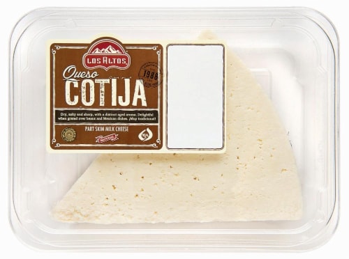 Los Altos Queso Cotija Part Skim Milk Cheese Perspective: front