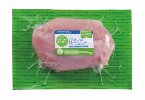 Simple Truth™ Natural Boneless & Skinless Turkey Breast Tenderloins Perspective: front