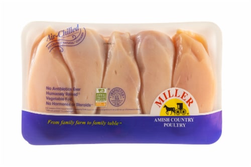 Miller Amish Country Poultry Boneless Skinless Chicken Breasts Perspective: front