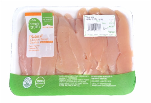 Simple Truth® 100% Naturalˆ Boneless & Skinless Fresh Chicken Breast Tenders Perspective: front