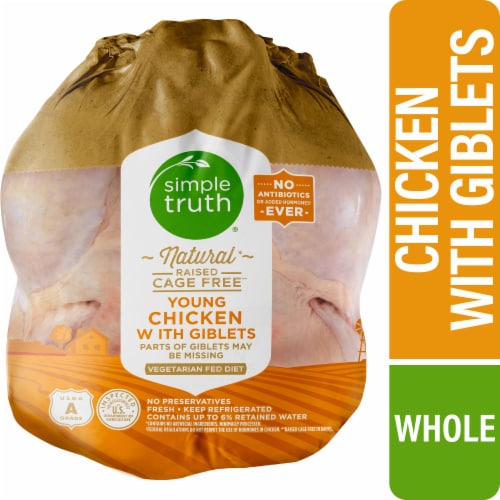 Simple Truth All Natural Whole Fresh Chicken, 1 lb - City Market