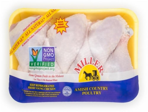 Miller's Amish Chicken Thighs Perspective: front