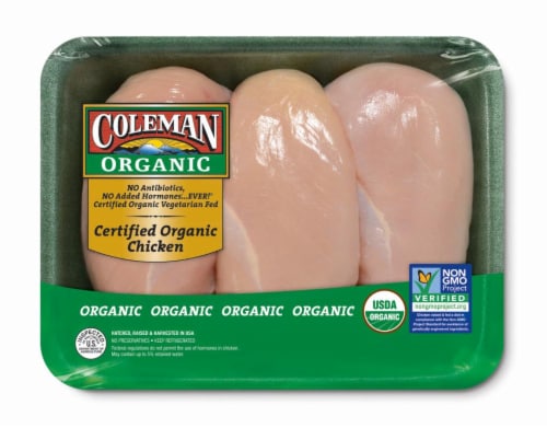 Coleman Organic Boneless Skinless Fresh Chicken Breast Perspective: front