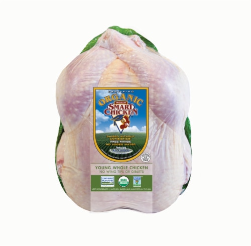 Smart Chicken Organic Whole Fresh Chicken Perspective: front
