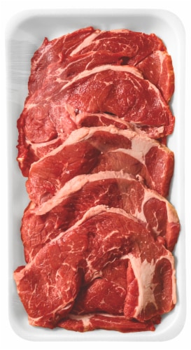 Beef Choice Boneless Thin Chuck Steak Perspective: front