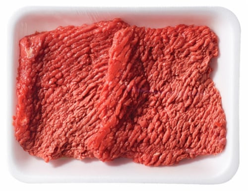 Beef Cubed Steaks Perspective: front