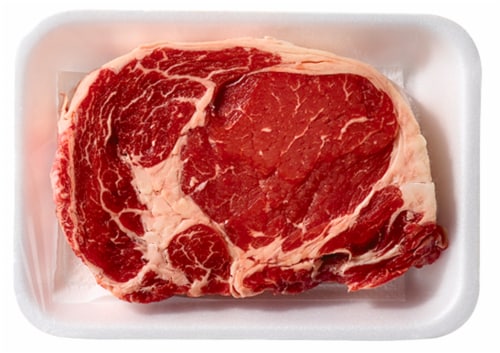 Choice Beef Boneless Ribeye Steak Perspective: front