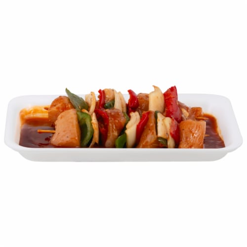Teriyaki Glazed Beef Kabob Perspective: front