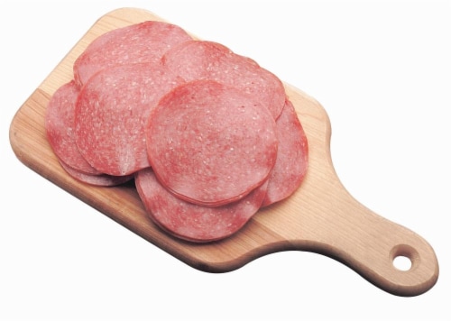 Pat Cudhy Hard Salami Fresh Sliced Deli Meat Perspective: front