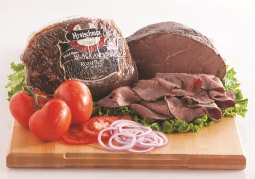 Kretschmar Black Angus Roast Beef Fresh Sliced Deli Meat Perspective: front