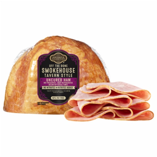 Private Selection® Smokehouse Tavern Style Off The Bone Deli Ham Sliced Perspective: front