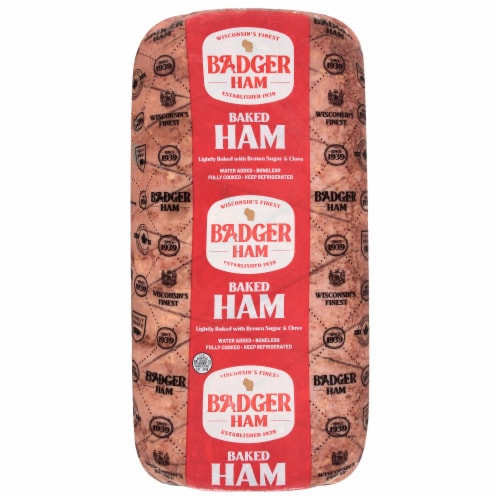 Baked Ham Fresh Sliced Deli Meat Perspective: front
