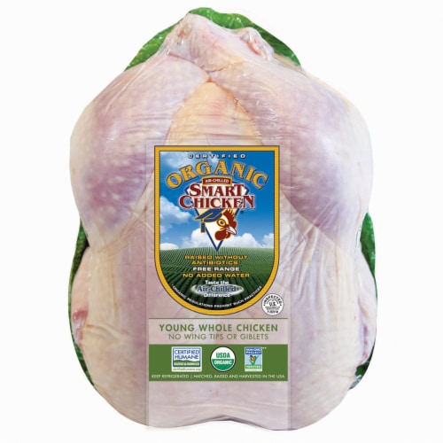 Smart Chicken Organic Whole Fresh Chicken Perspective: front