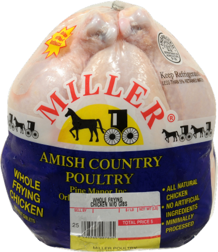 Miller Poultry Whole Fresh Chicken Perspective: front