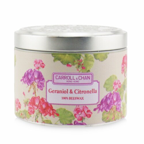 Carroll & Chan 100% Beeswax Tin Candle  Geraniol & Citronella (8x6) cm Perspective: front