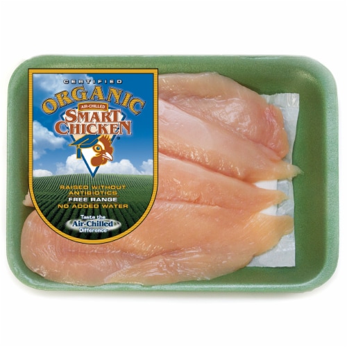 Smart Chicken Organic Boneless Skinless Thin-Sliced Fresh Chicken Breast Perspective: front
