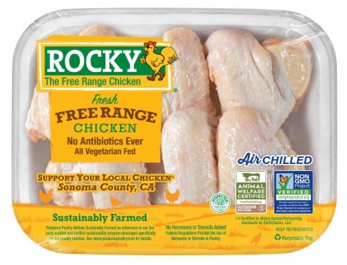 Rocky Fresh Chicken Wings Perspective: front