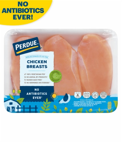 PERDUE® Boneless Skinless Chicken Breasts Perspective: front