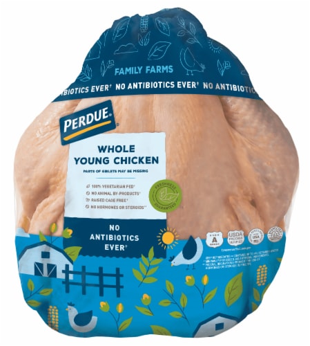 PERDUE® ORGANIC Free Range Whole Chicken with Giblets, 66405