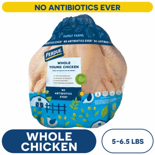 PERDUE® Fresh Whole Chicken with Giblets Perspective: front