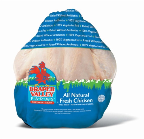 Draper Valley Whole Fresh Chicken Perspective: front