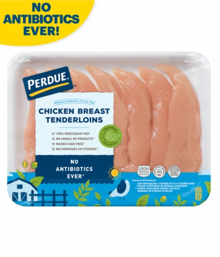 PERDUE® Fresh Boneless Skinless Chicken Breast Tenderloins Perspective: front