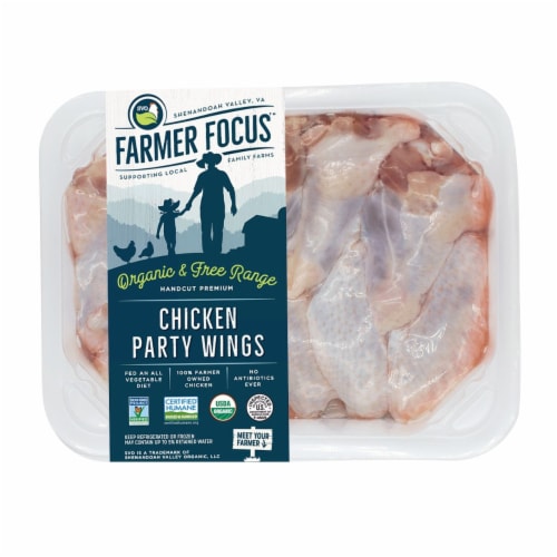 Farmer Focus Organic Fresh Chicken Wings Perspective: front