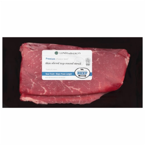 Beef Choice Boneless Strip Steak Family Pack Perspective: front