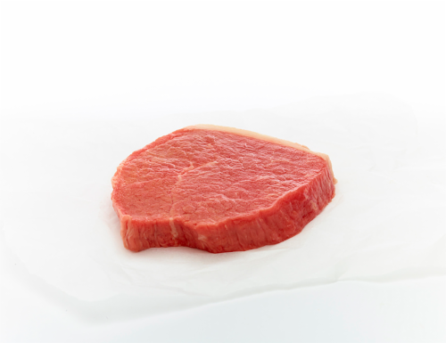 Beef Select Eye of Round Steak (About 2 Steaks per Pack) Perspective: front