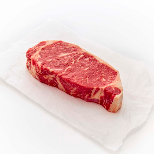Sterling Silver Beef Choice Strip Steak (1 Steak) Perspective: front