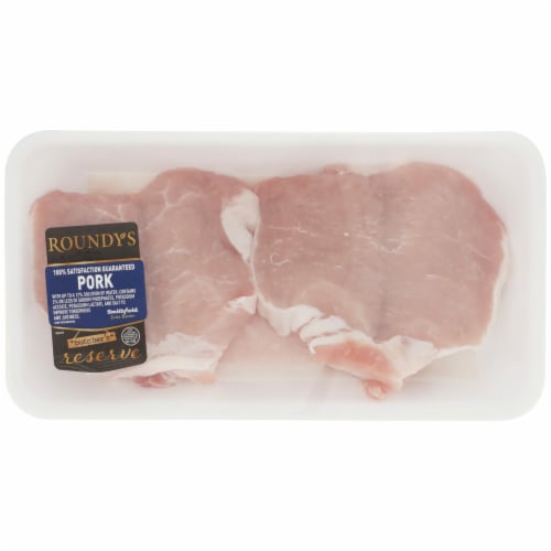 Roundy's Butterflied Boneless Pork Chops Perspective: front