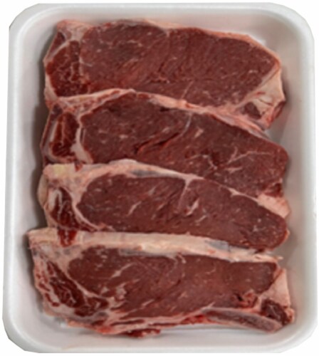 New York Strip Bone-In Steak Perspective: front