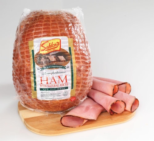Sahlen's Smokehouse Ham Fresh Sliced Deli Meat Perspective: front