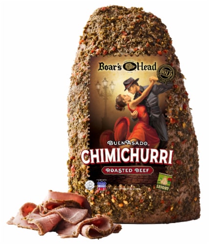 Boar’s Head BuenAsado Chimichurri Roasted Beef Fresh Sliced Deli Meat Perspective: front